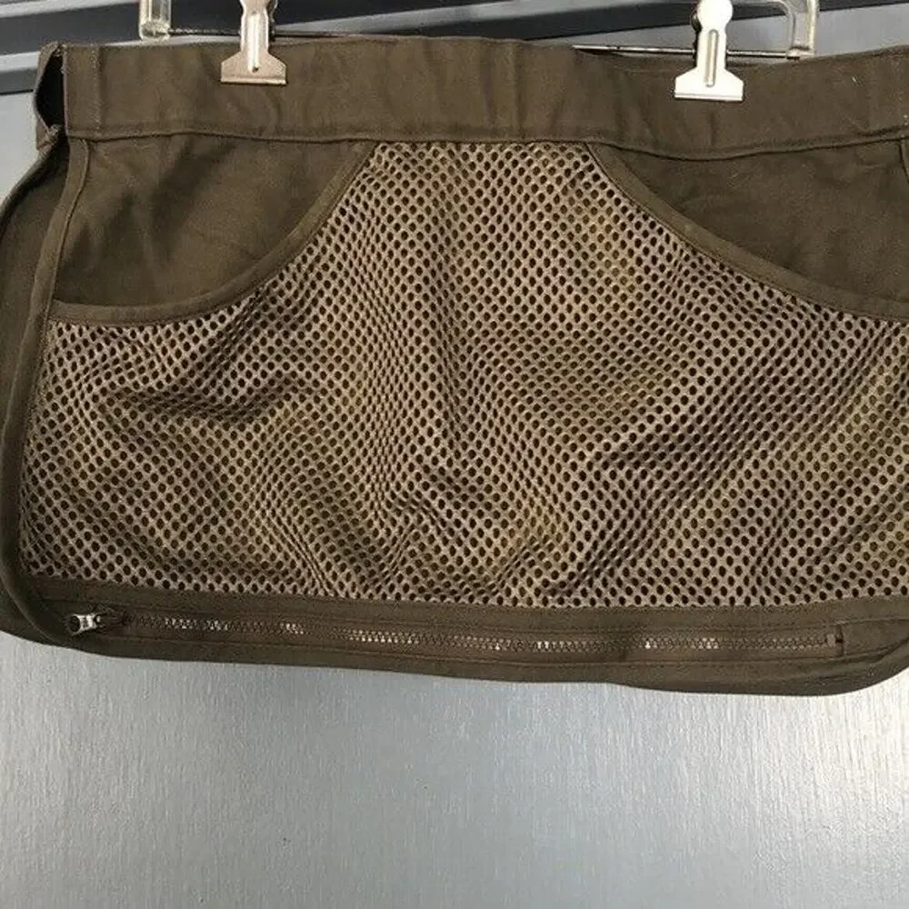 NRA Outdoors hunting hiking Shooting Belt pockets zippers adjustable canvas
